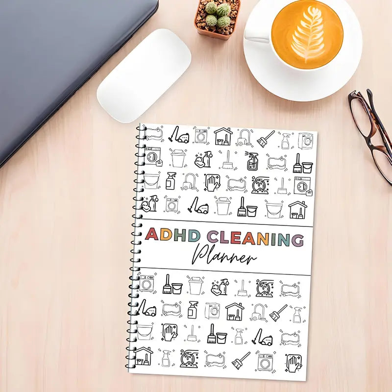 ADHD Cleaning Planner | A4 Daily Schedule & Checklist Notebook