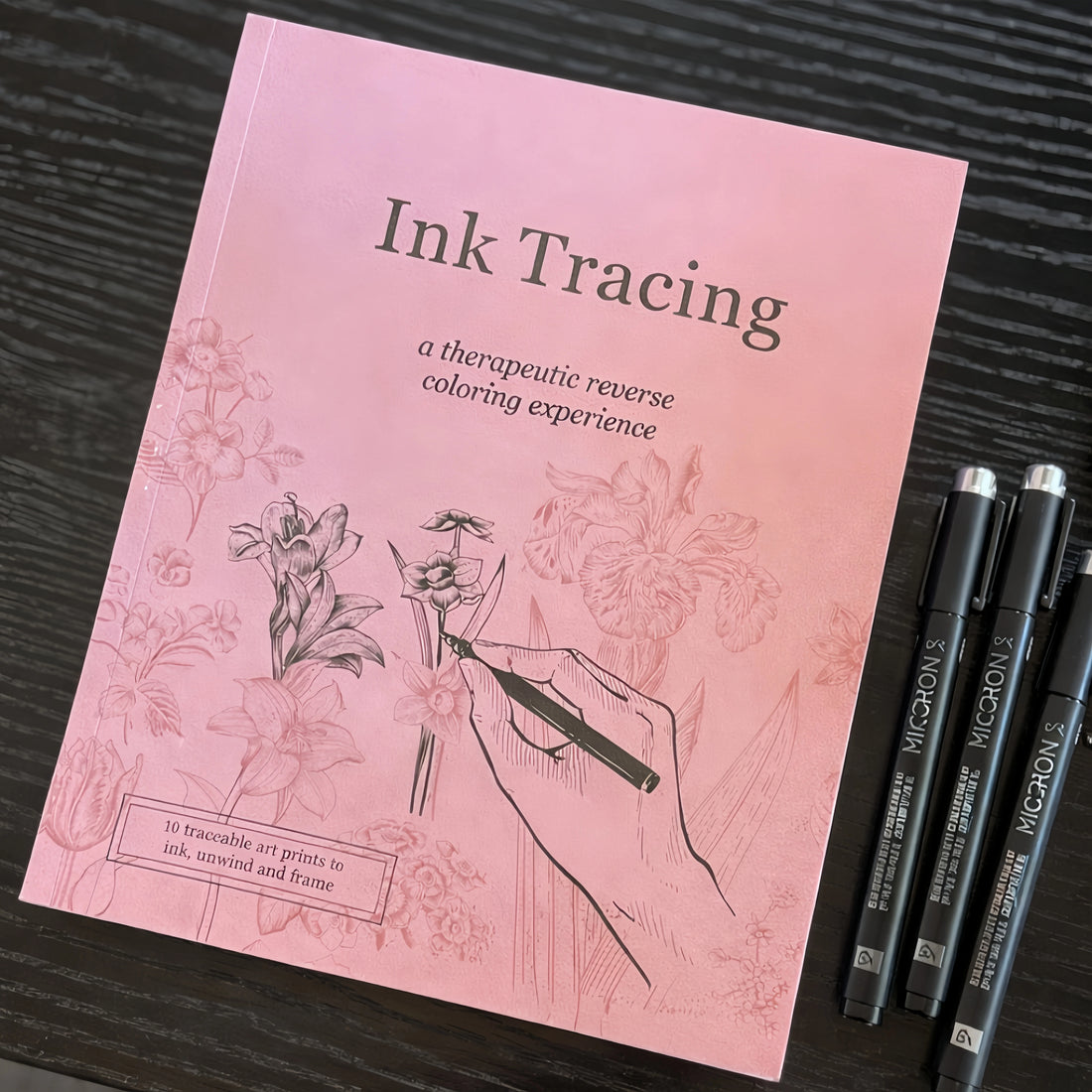 Meditative Coloring Experience – Ink Tracing Art Book
