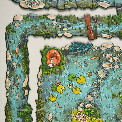 Summer Day on the River – 408 Edge Pieces Puzzle (Out of 512)