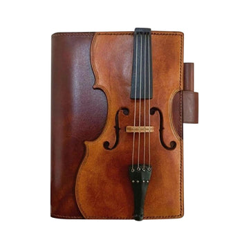 Vintage Violin Leather Refillable Journal – Travel Notebook
