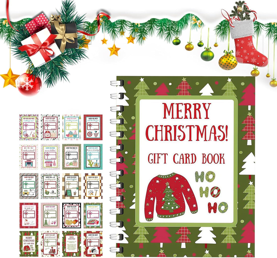 Christmas Gift Card Book – DIY Spiral-Bound Holiday Gift Holder