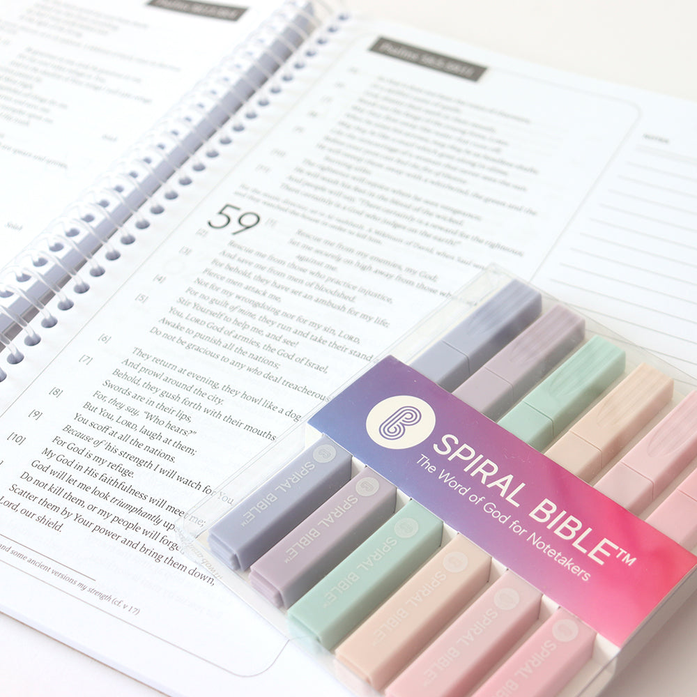 Bible Highlighters with Soft Headed , 6 Pack Assorted Colors Pens No Bleed, Quick Dry, Cute Aesthetic Markers, Bible Study Journaling Supplies and Accessories