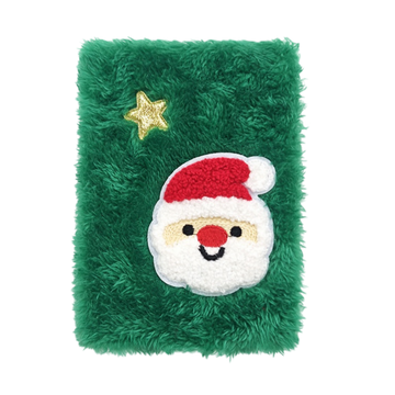 Christmas Plush Notebook – Soft Fuzzy Holiday Journal