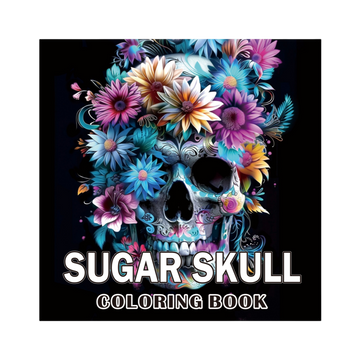 Sugar Skull Coloring Book – 24-Page Gothic Floral Designs