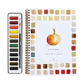 Autumn Watercolor Workbook by Emily Lex Studio