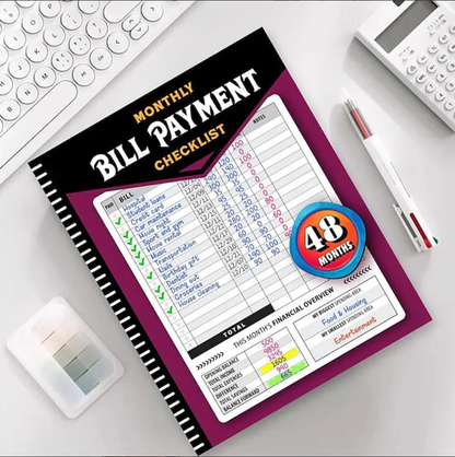 Monthly Bill Payment Checklist,The 4 Year For Families & 960 Billing Records