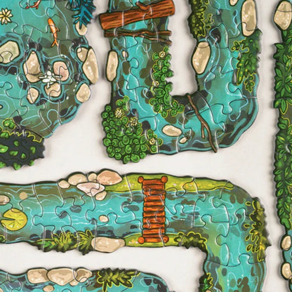 Summer Day on the River – 408 Edge Pieces Puzzle (Out of 512)