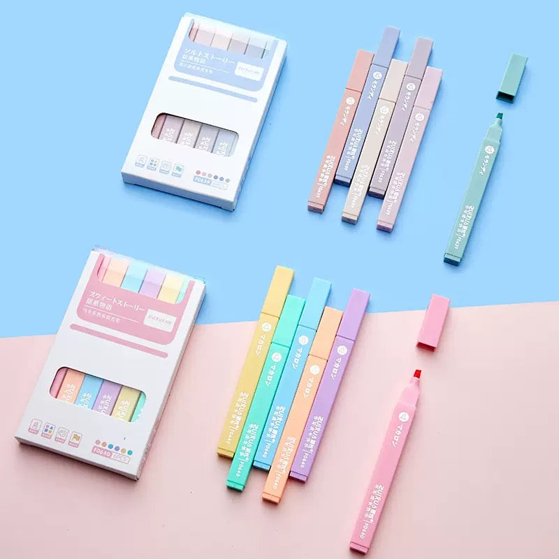 Bible Highlighters – 6 Soft Tip No-Bleed Pens, Quick Dry, Aesthetic Colors