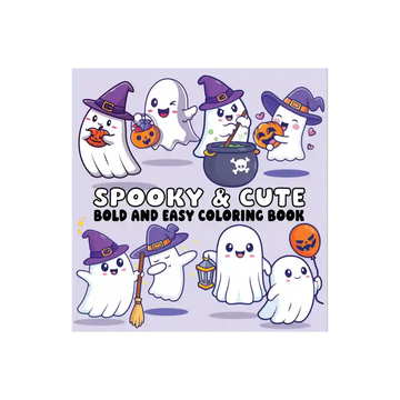 Spooky & Cute Halloween Coloring Book